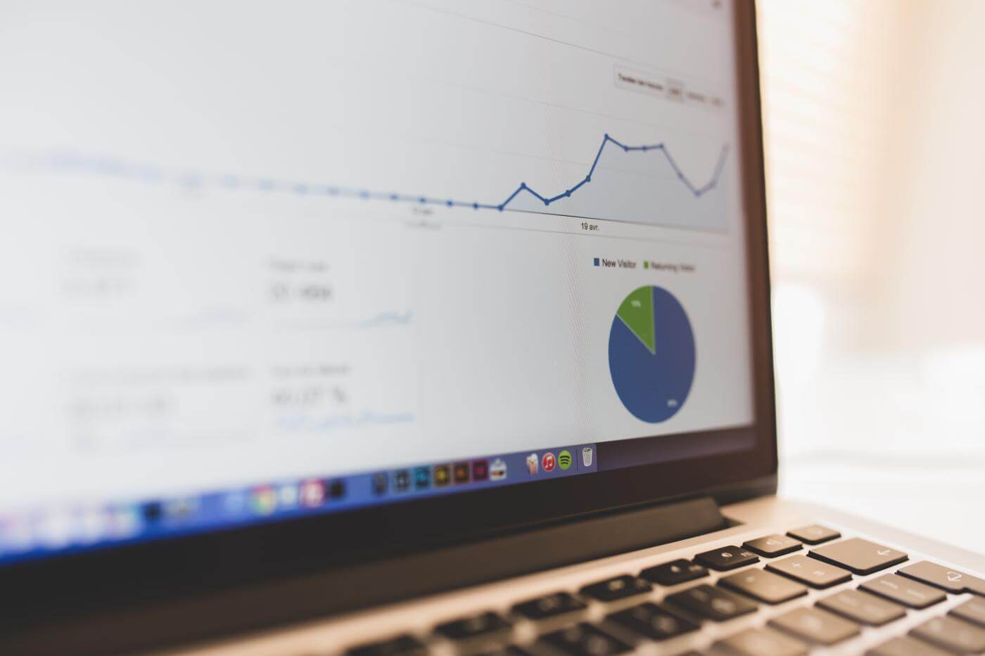 SEO analytics on computer