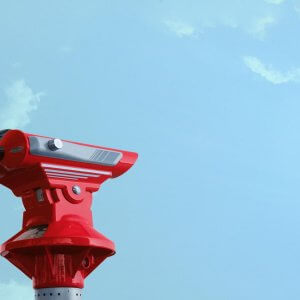 SEO Search Intent Brisbane - Red Binoculars and blue sky