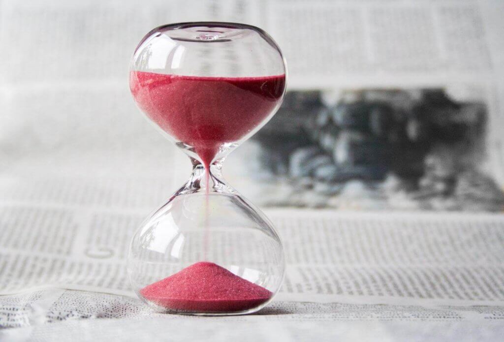 Why SEO Takes Time - Hour Glass Red Sand Image