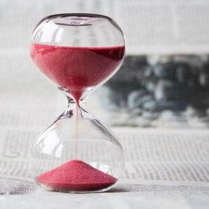 Why SEO Takes Time - Hour Glass Red Sand Image
